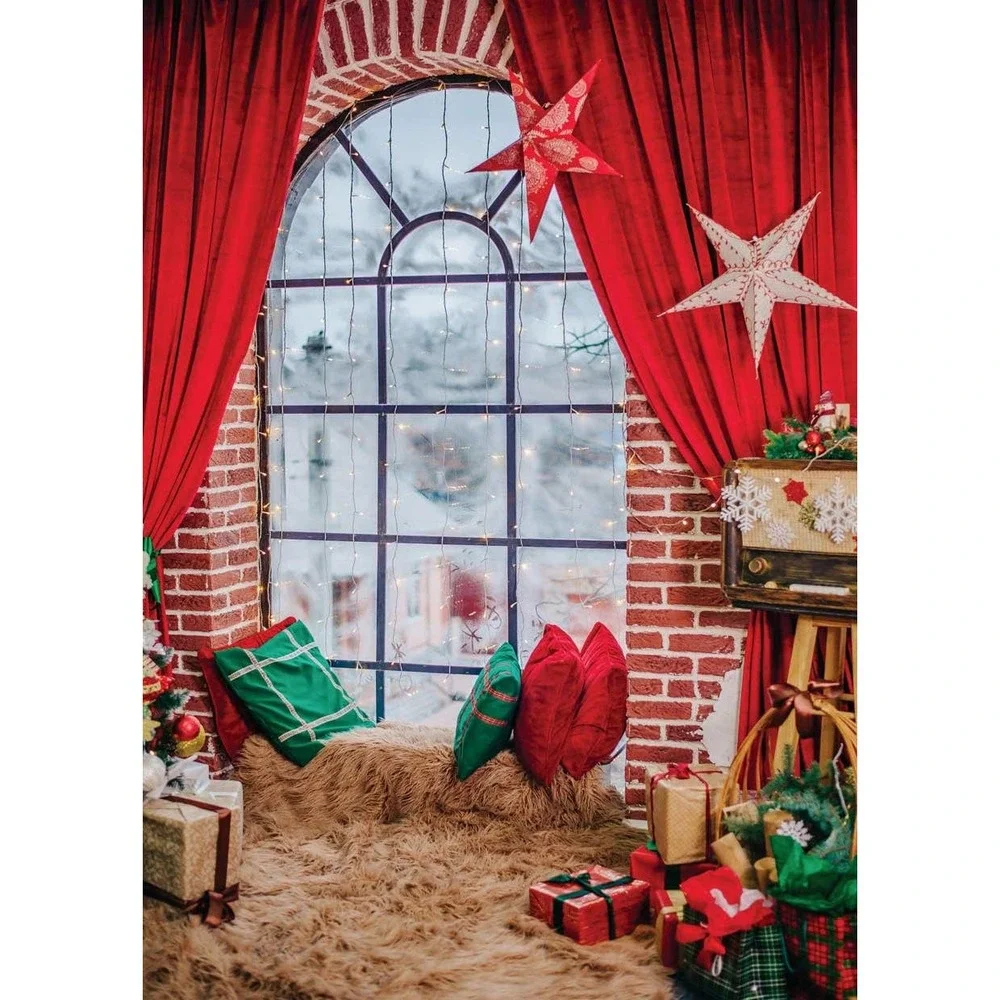 NEW 5 by 7 ft Christmas Backdrop Photos background- Vinyl